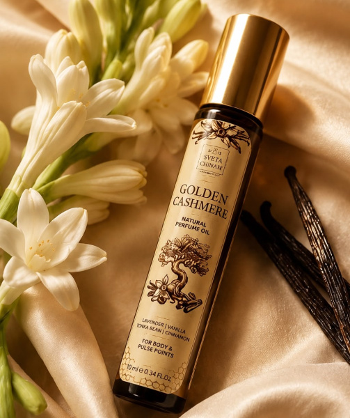  GOLDEN CASHMERE Doğal Parfüm Yağı (El Yapımı) 10 ml